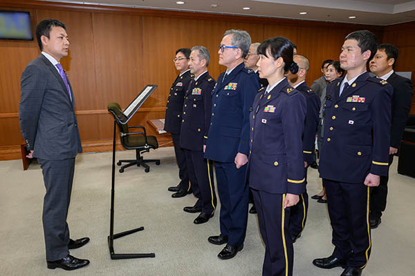 カザフスタンに対する能力構築支援（衛生分野）への激励