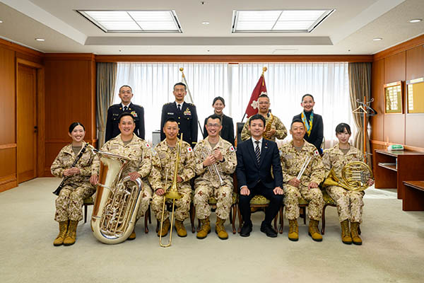 ジブチに対する能力構築支援（軍楽隊育成分野）への激励