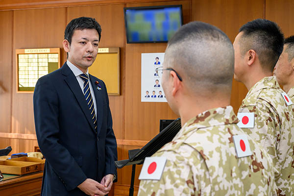 ジブチに対する能力構築支援（軍楽隊育成分野）への激励