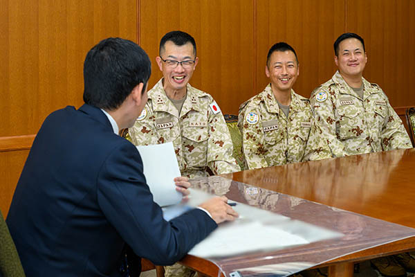 ジブチに対する能力構築支援（軍楽隊育成分野）への激励