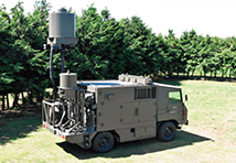 相手方のレーダーや通信などを無力化するネットワーク電子戦装置