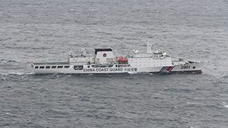 世界最大級とされる「1万トン級海警船」【海上保安庁提供】