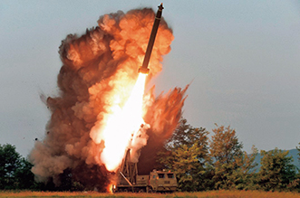 短距離弾道ミサイル発射の発表時（19（令和元）年9月）に北朝鮮が公表した画像【JANES】