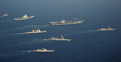 日米印豪共同訓練「マラバール2020」(2020年11月)