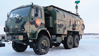 地上配備電子戦（EW）システム「Leer-3」【ロシア国防省公式Youtubeチャンネル】