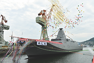 令和元年度計画護衛艦（01FFM）「のしろ」の命名式・進水式