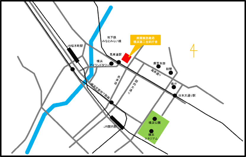 横浜第2合同庁舎マップ画像