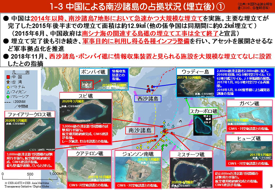 南シナ海情勢（中国による地形埋立・関係国の動向）資料08