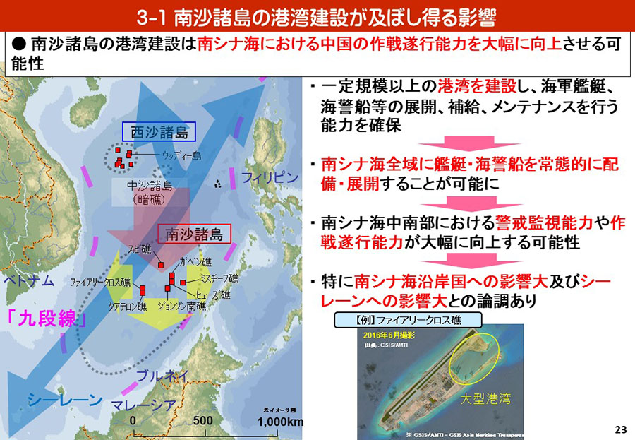 南シナ海情勢（中国による地形埋立・関係国の動向）資料30