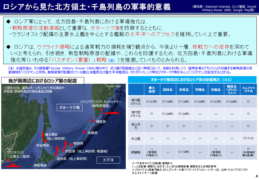 我が国周辺におけるロシア軍の動向について 資料05