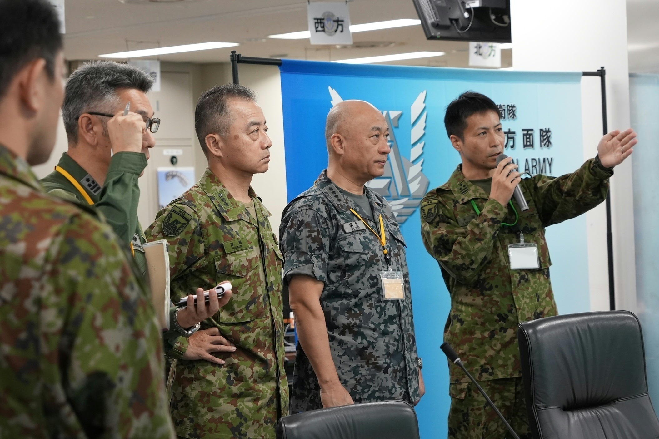 令和7年度自衛隊統合防災演習における部隊活動視察