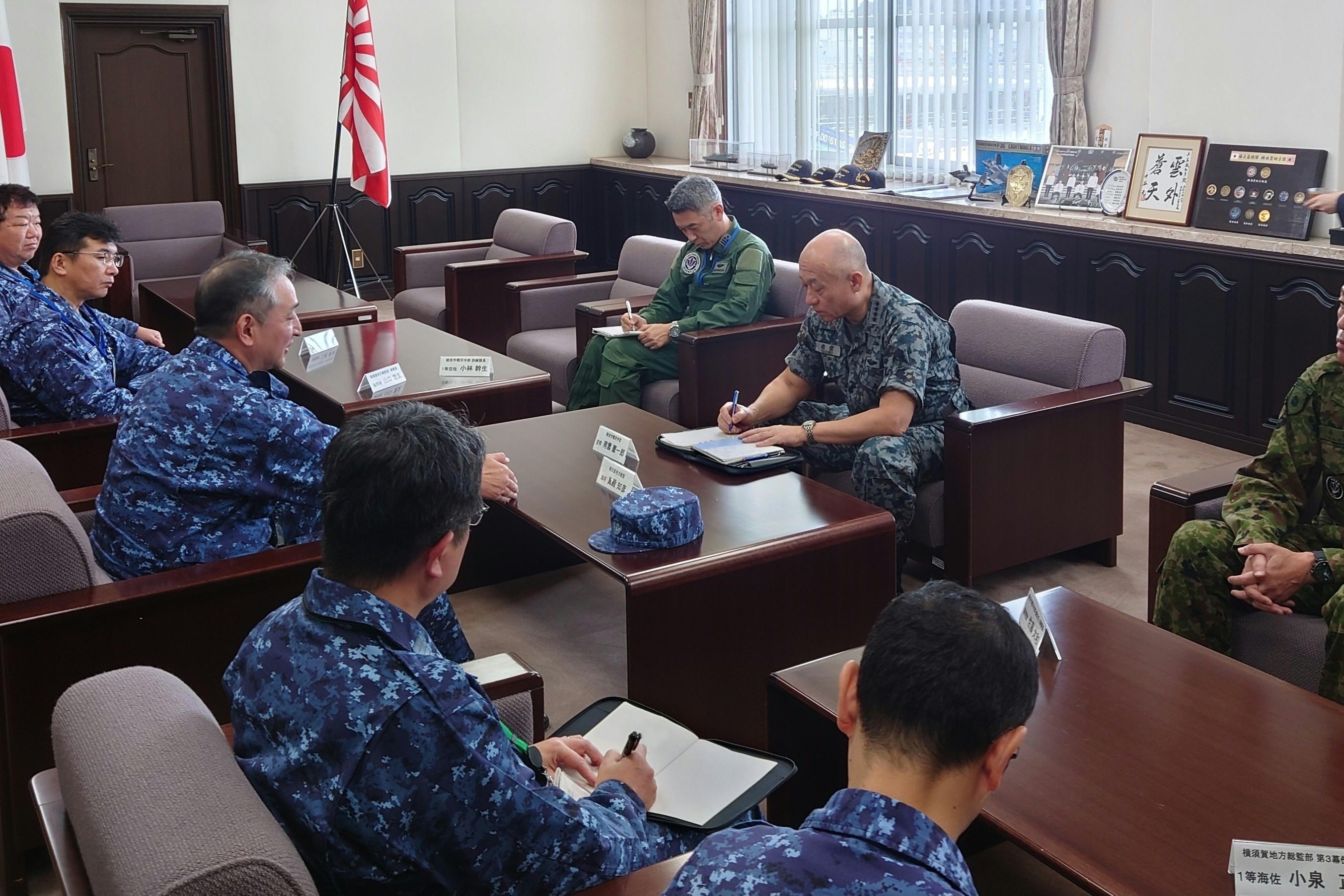 令和7年度自衛隊統合防災演習における部隊活動視察