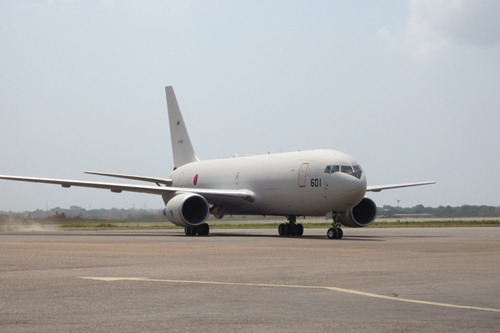 ガーナ共和国に到着した西アフリカ国際緊急援助空輸隊