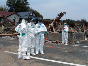 富岡町毛萱地区捜索