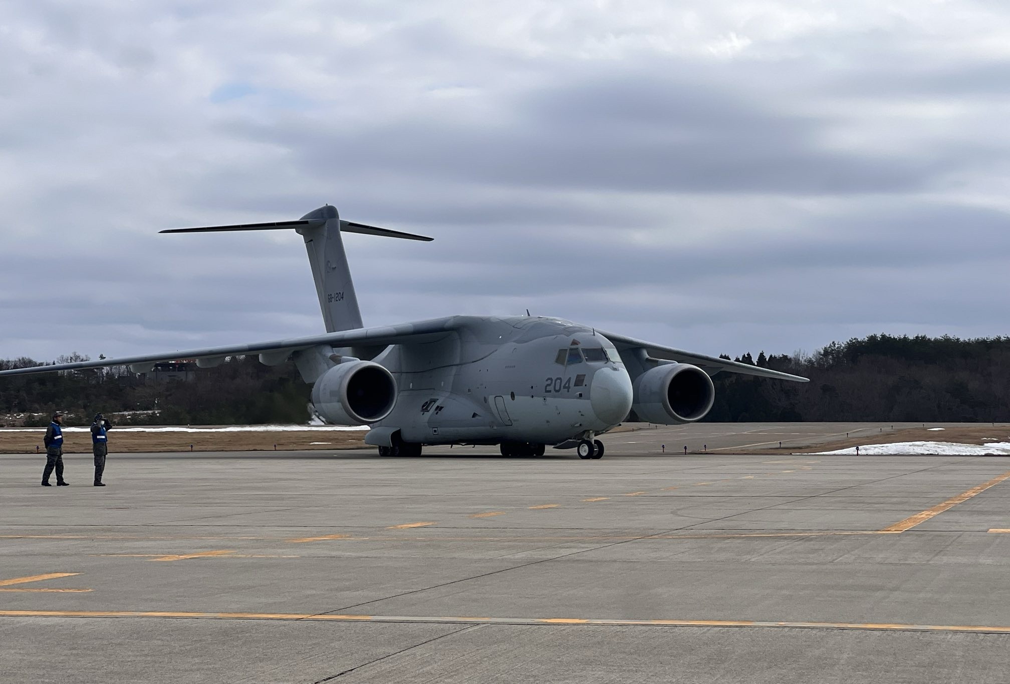 能登空港を活用したC-2による2次避難輸送