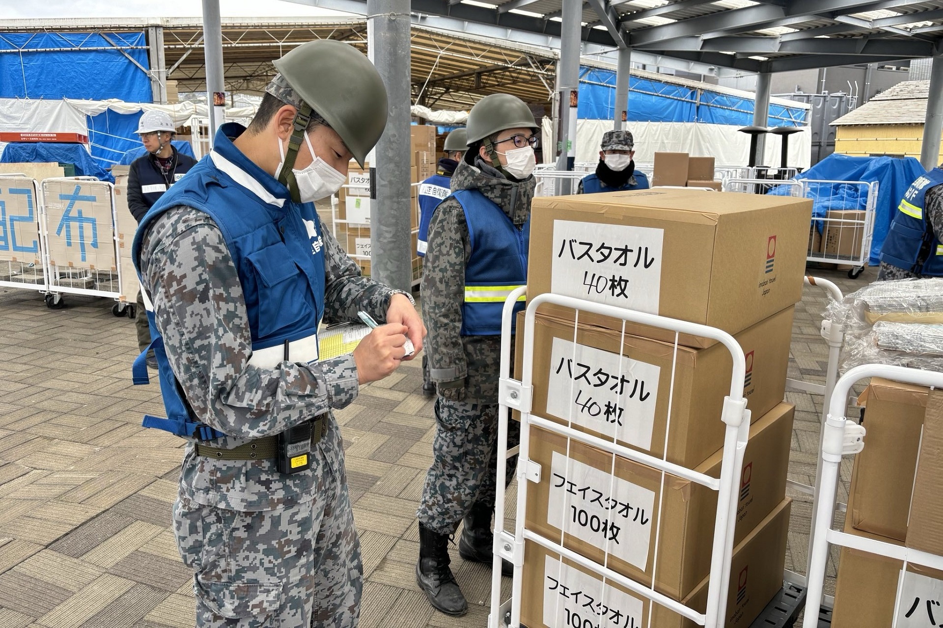 輪島市における物資輸送支援