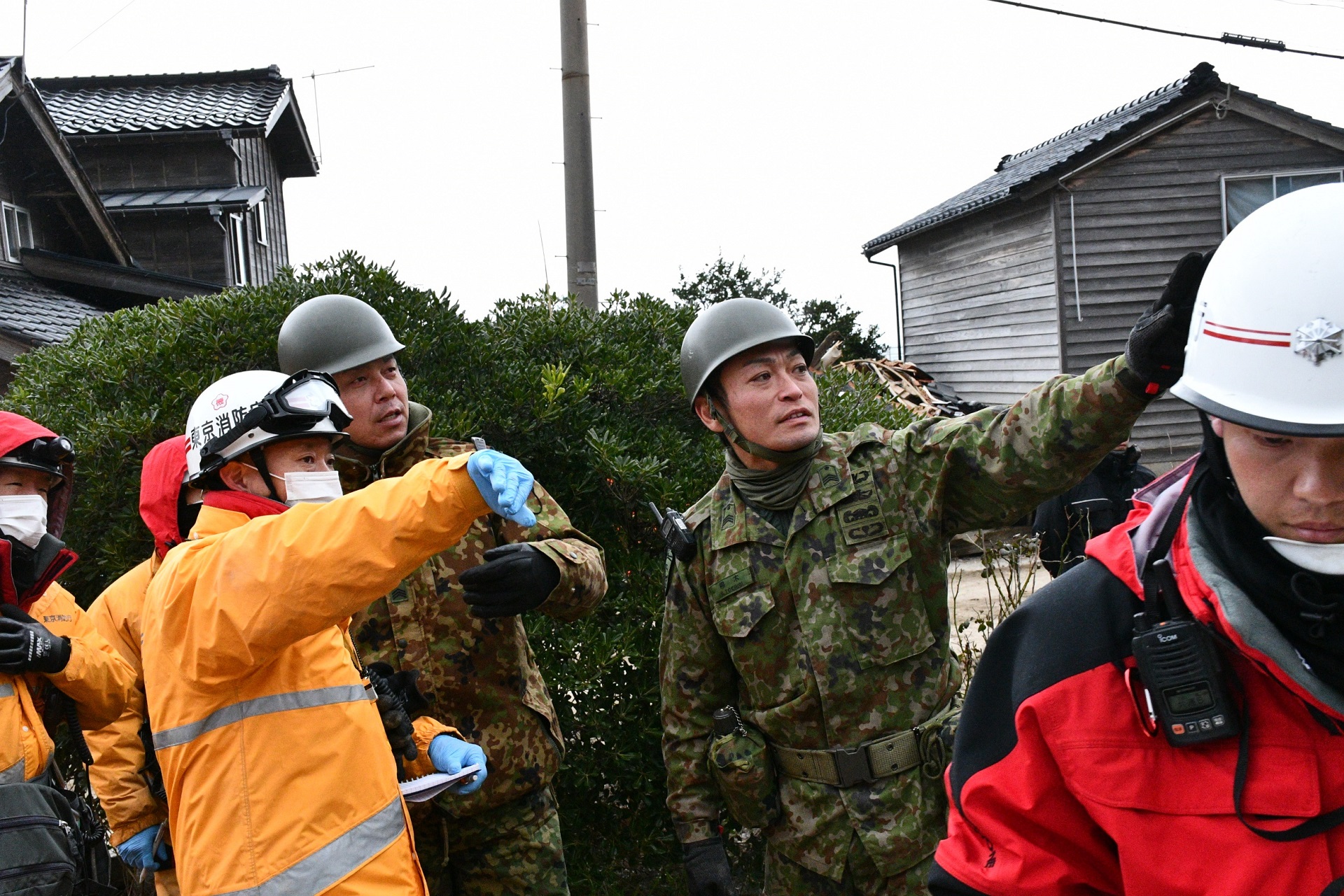 珠洲市における不明者捜索支援（第10施設大隊）