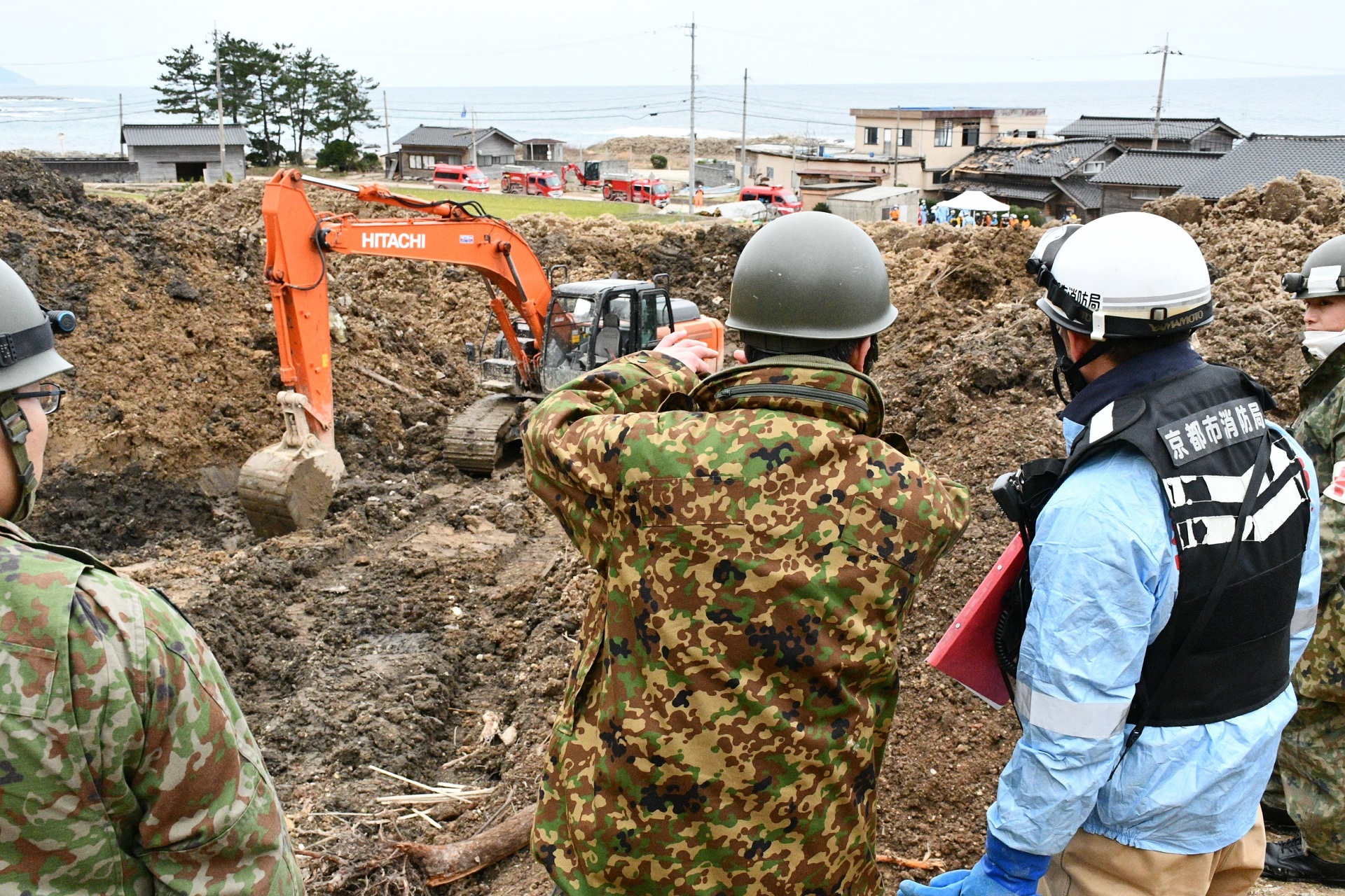 珠洲市における不明者捜索支援（第10施設大隊）