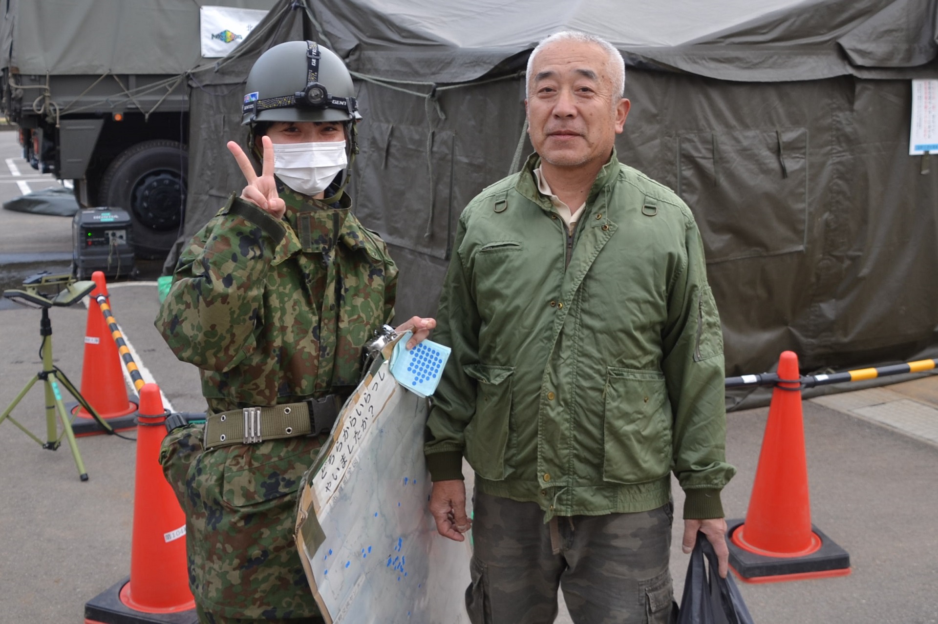 熊野交流センターにおける入浴支援（北部方面後方支援隊）