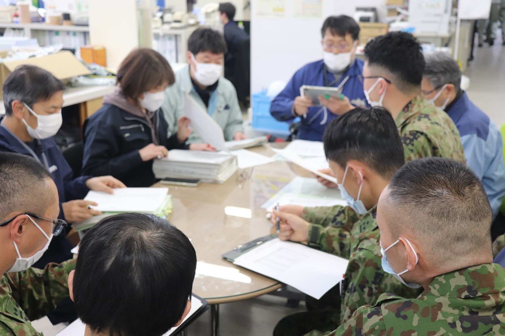珠洲市役所における水道調整会同