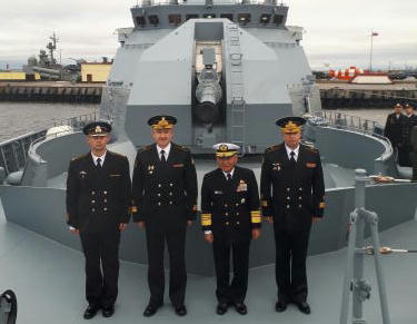 ロシア海軍部隊訪問