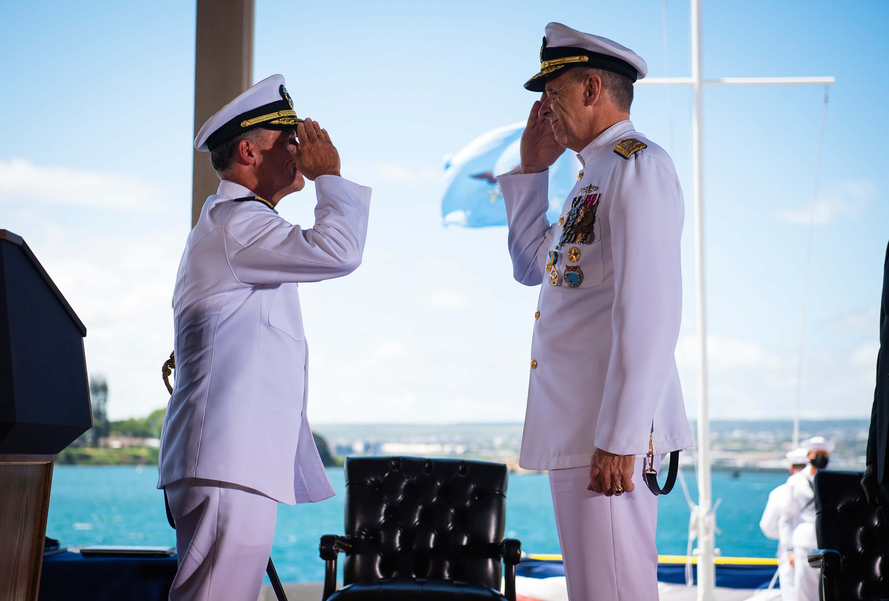 米インド太平洋軍指揮官交代式