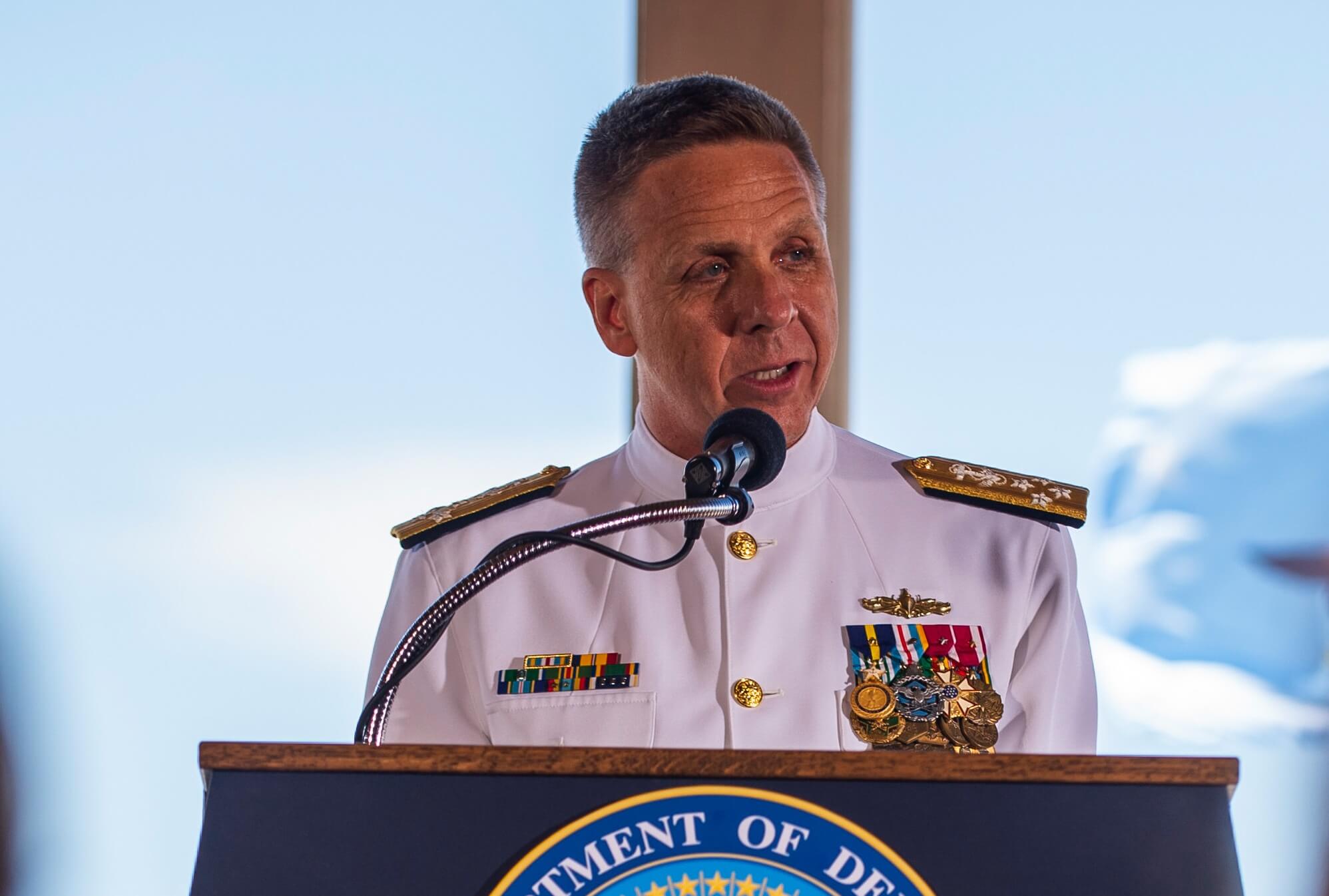 米インド太平洋軍指揮官交代式