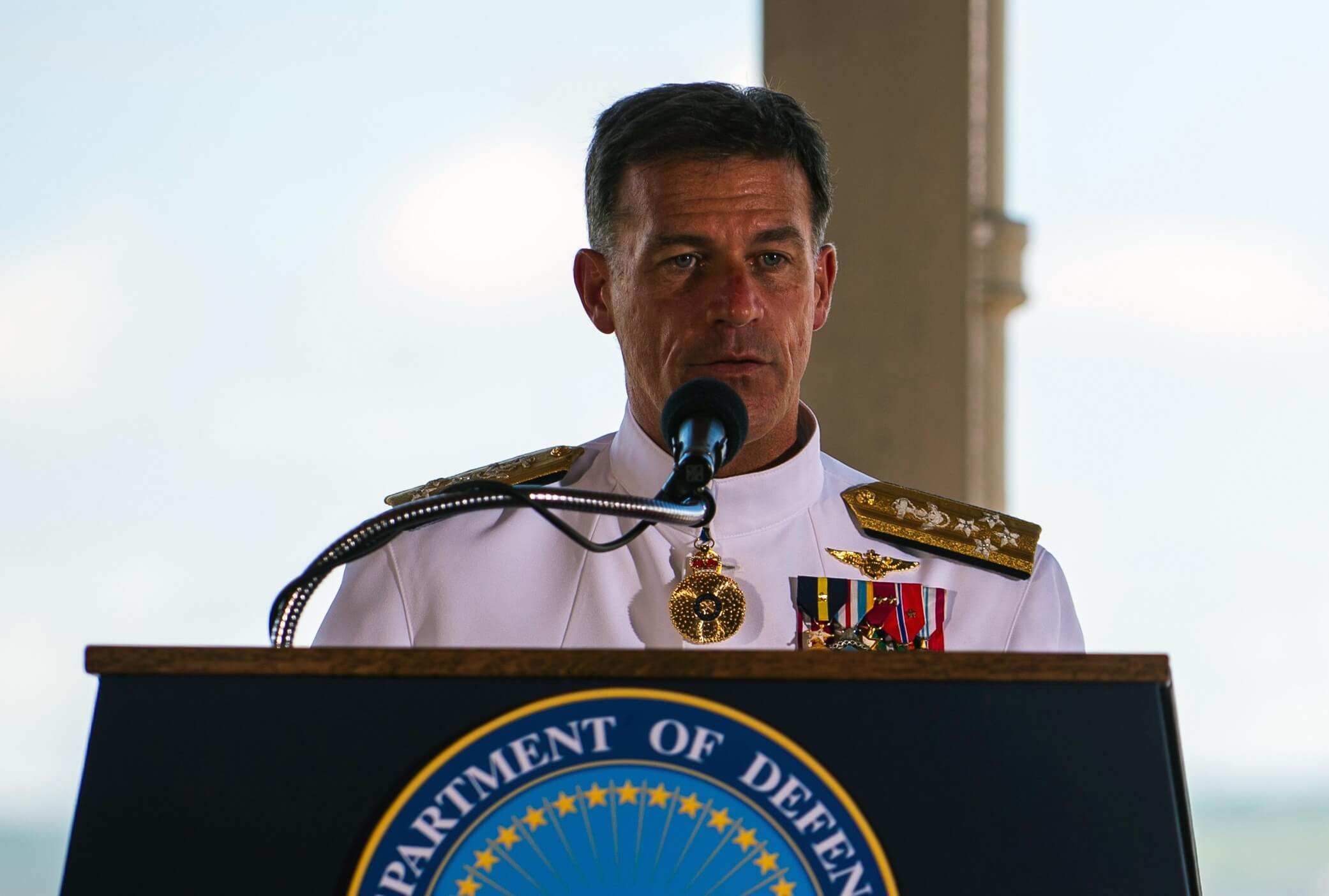 米インド太平洋軍指揮官交代式