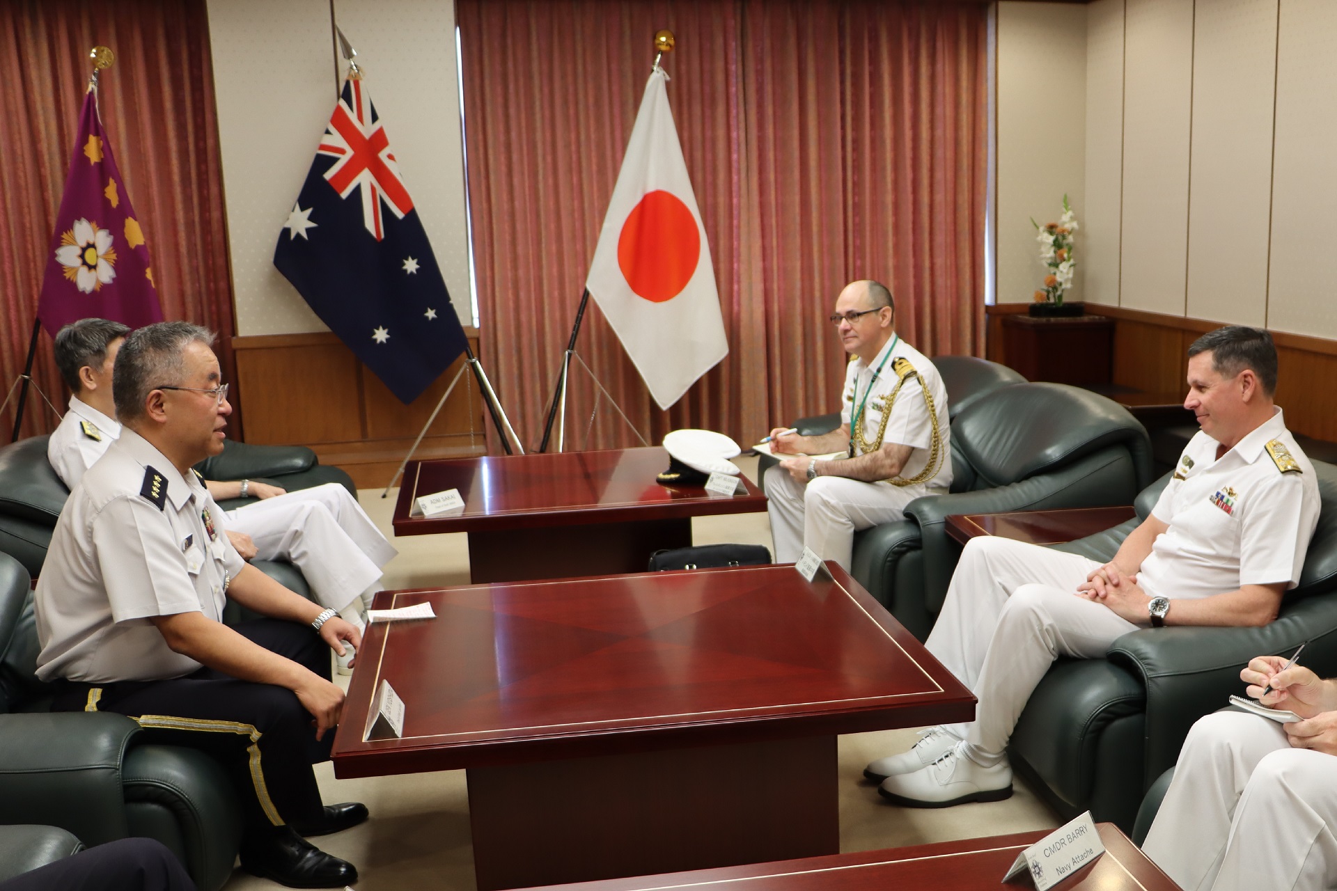 オーストラリア海軍本部長による統幕長表敬