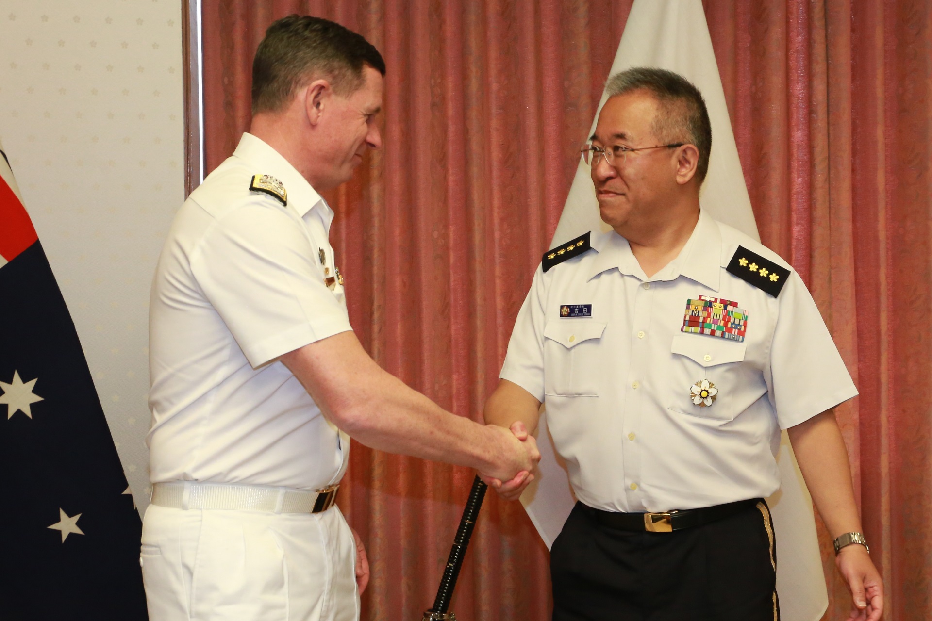 オーストラリア海軍本部長による統幕長表敬