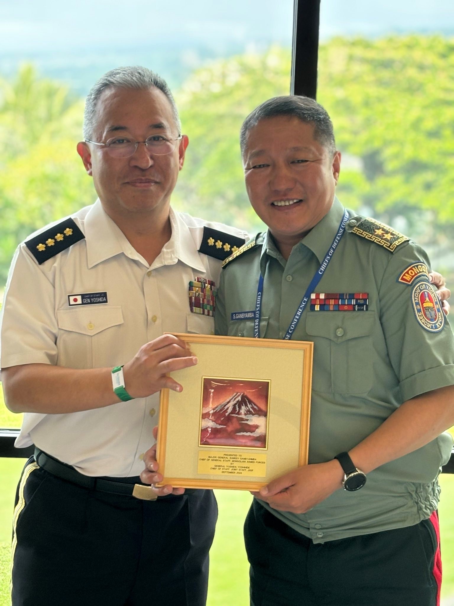 モンゴル軍参謀総長 ガンビャンバ陸軍少将