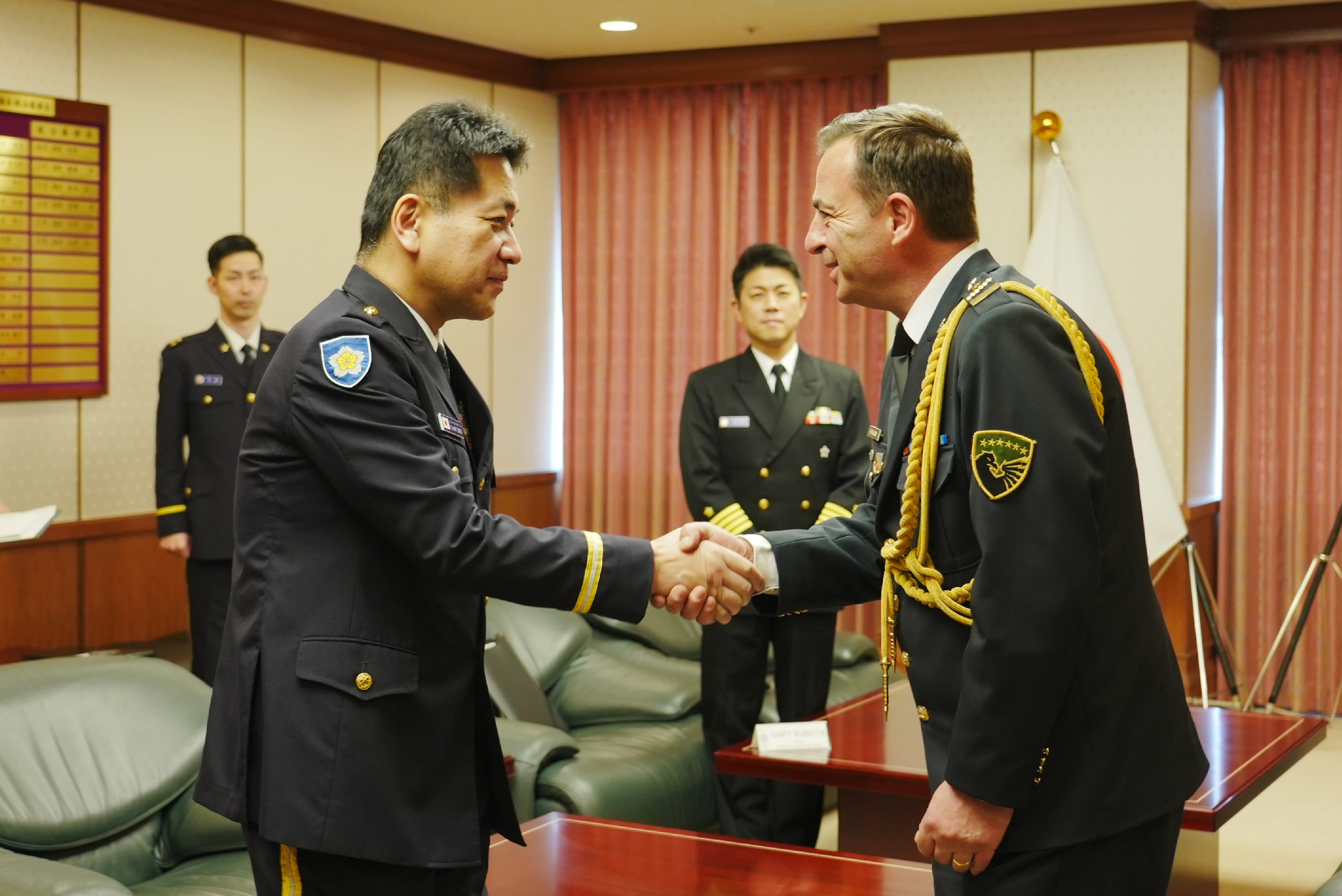 在京コソボ国防武官の着任表敬