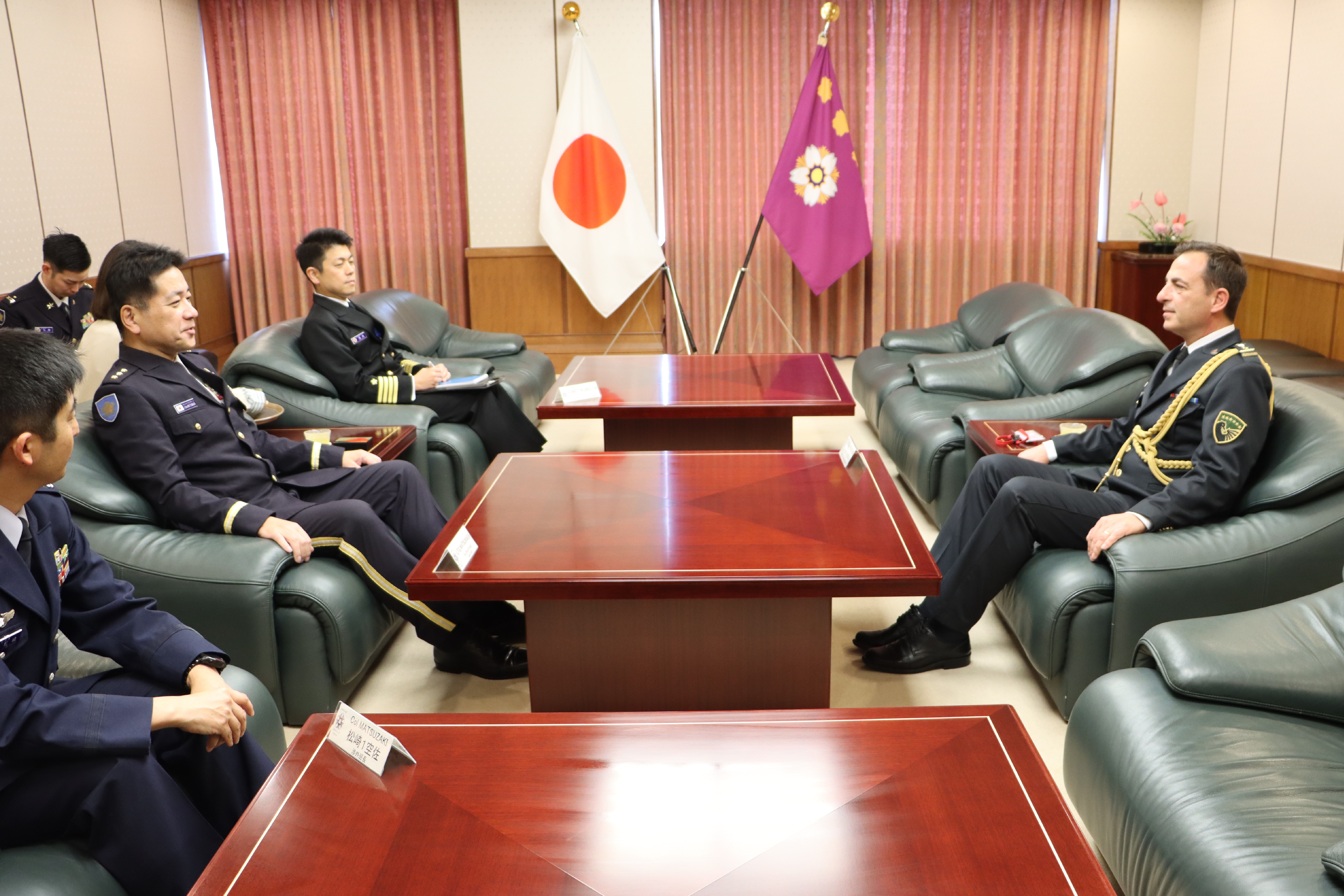 在京コソボ国防武官の着任表敬