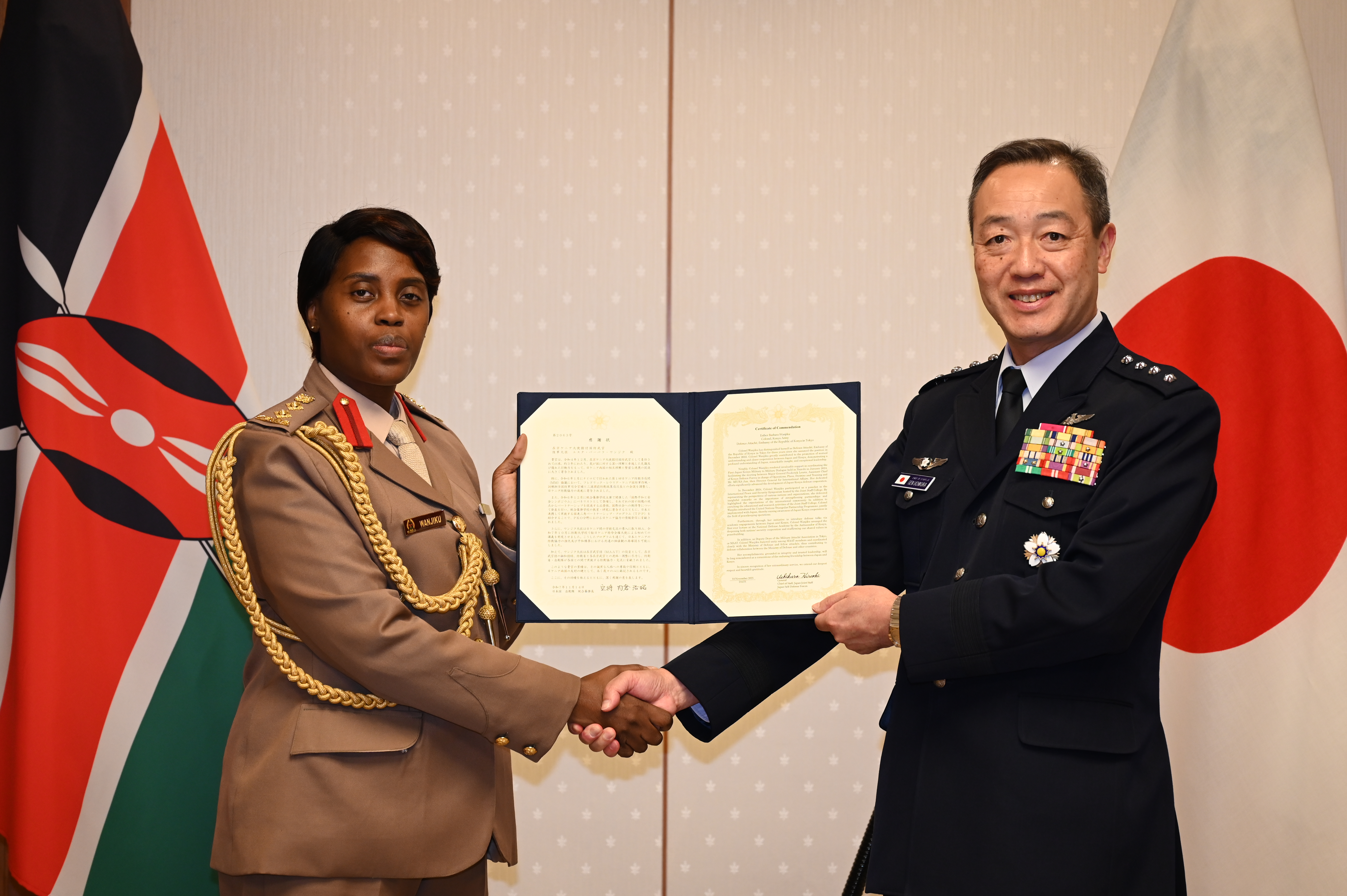 在京ケニア国防武官