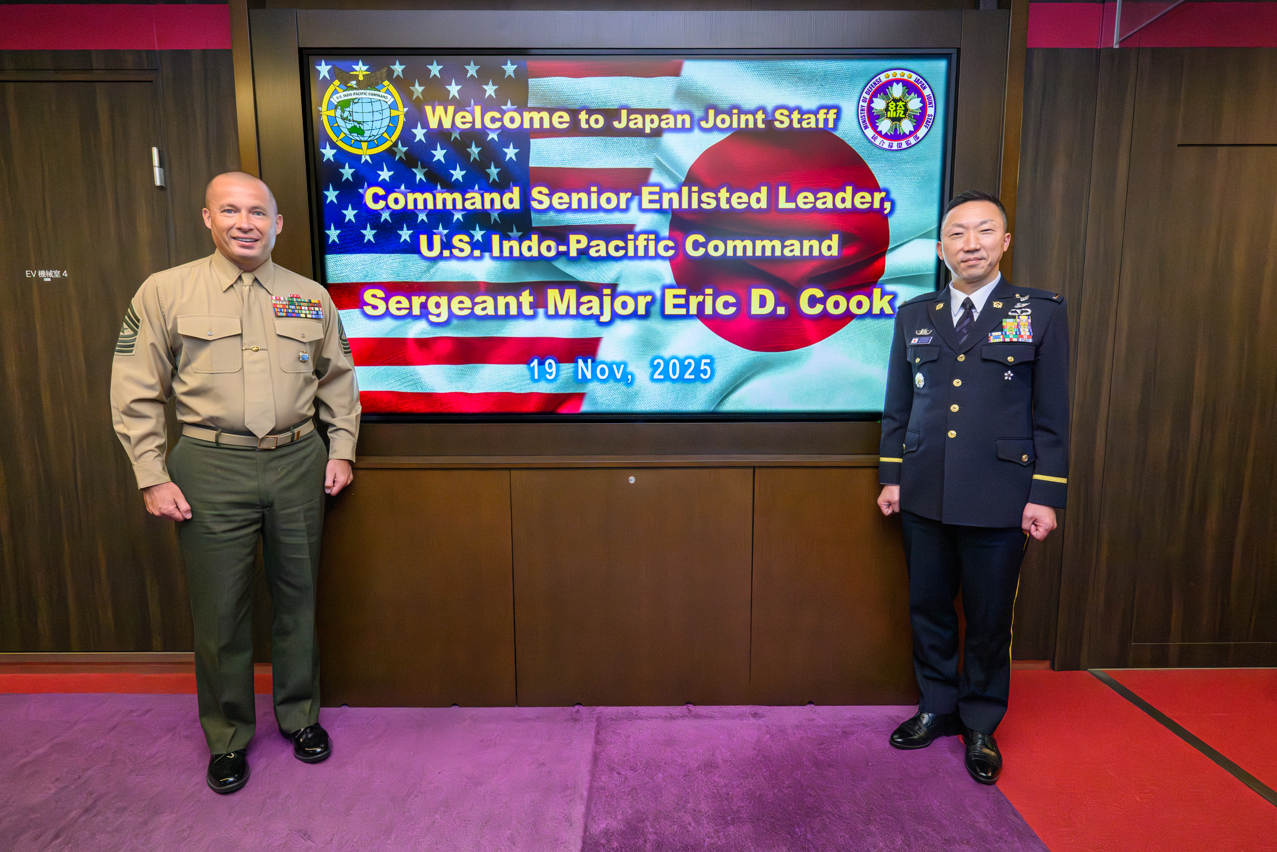 米インド太平洋軍最先任上級曹長