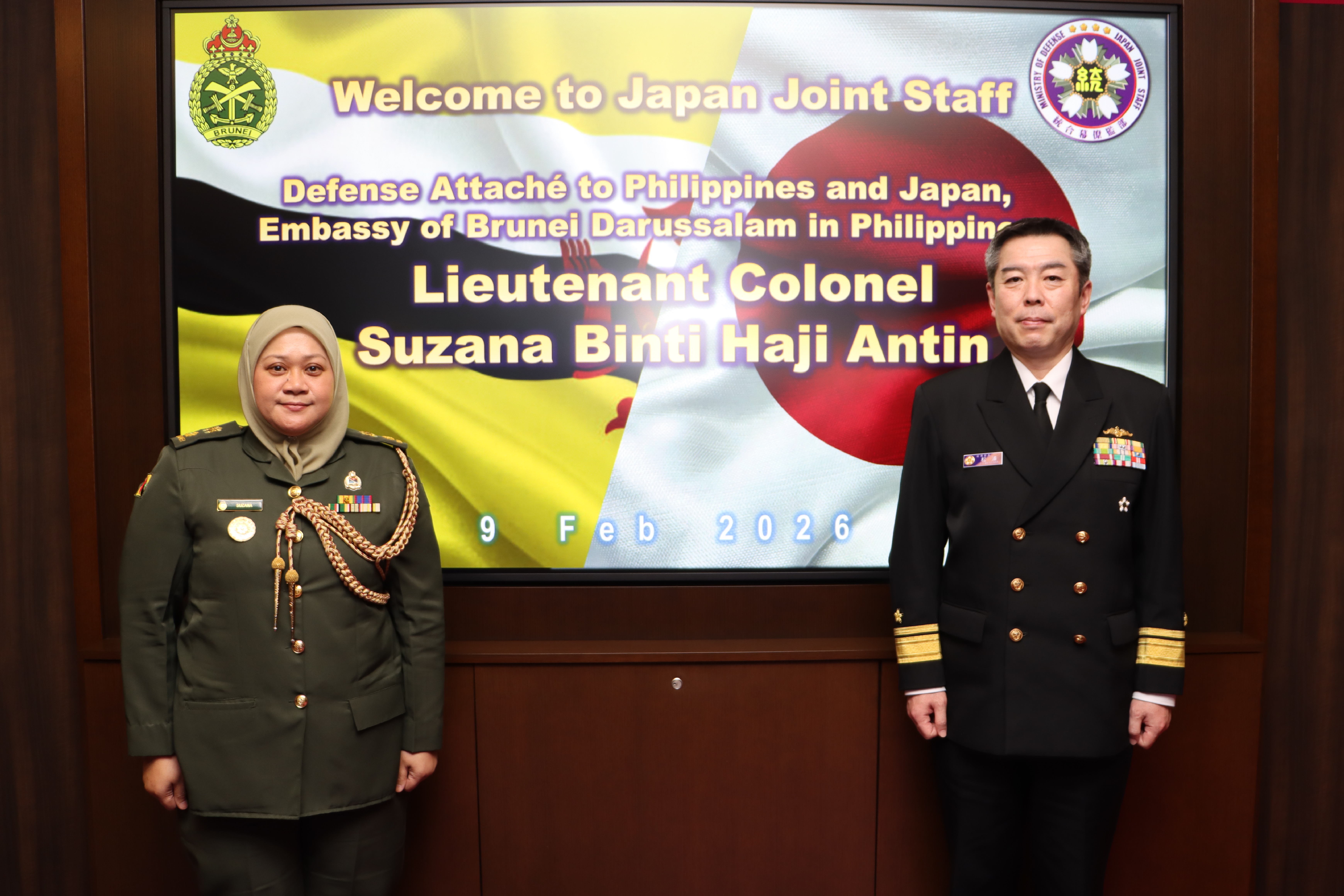 在比ブルネイ大使館付国防武官