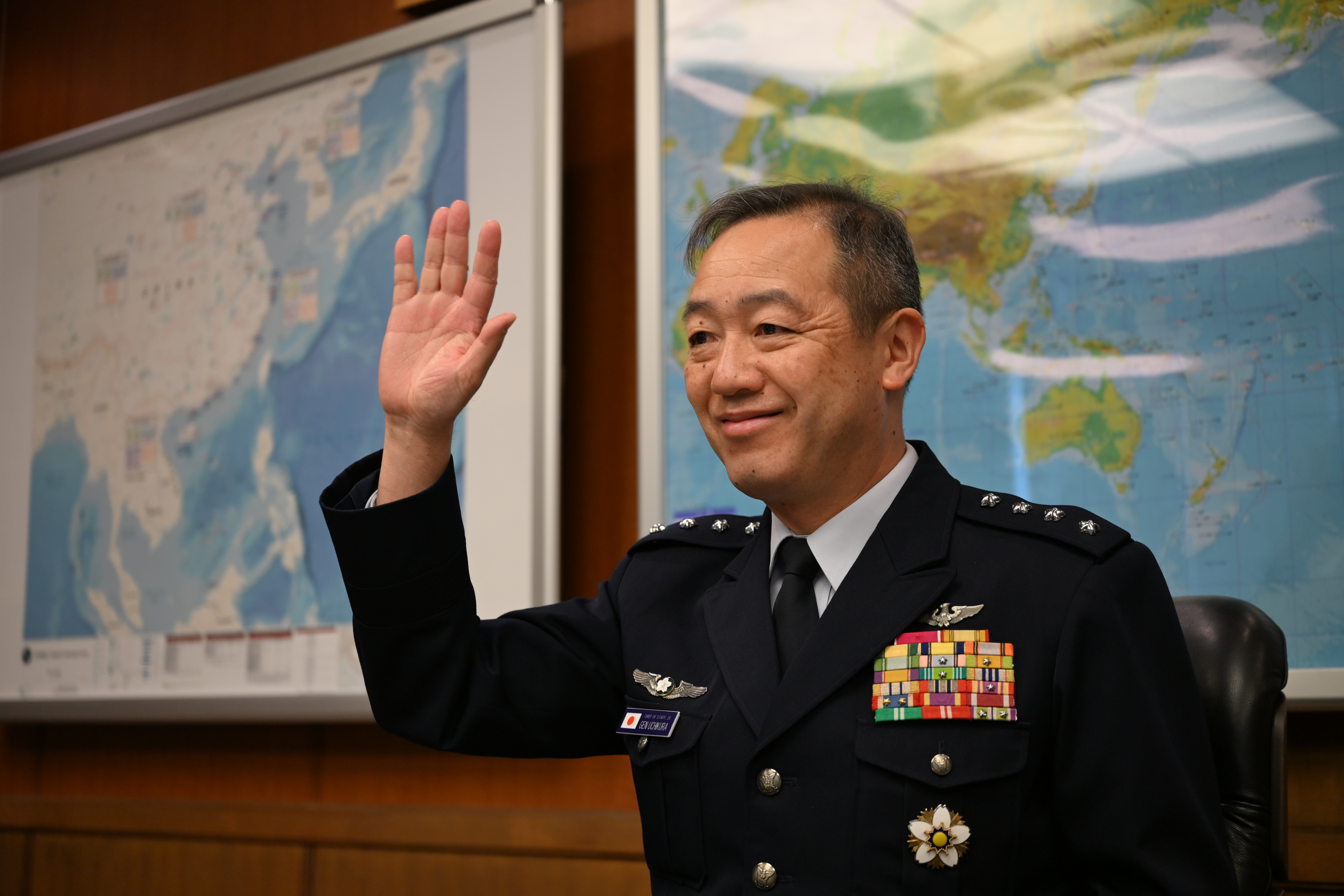 コレル米戦略軍司令官と統合幕僚長とのVTC