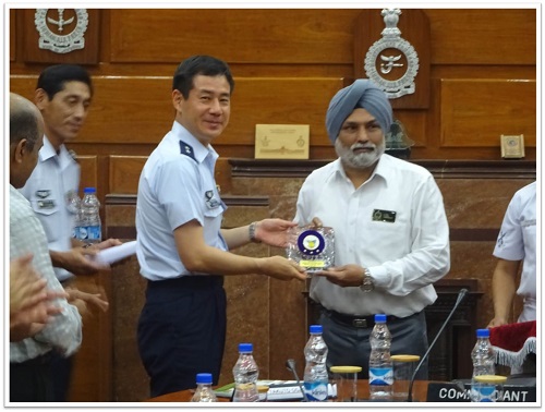 Gift exchange at National Defense College