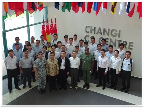 Group photo at Changi Naval Base