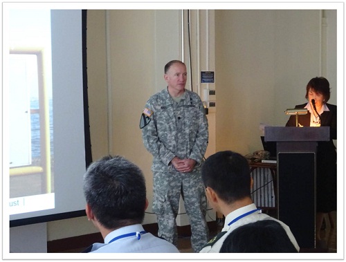 Command brief of 836th Transportation Battalion