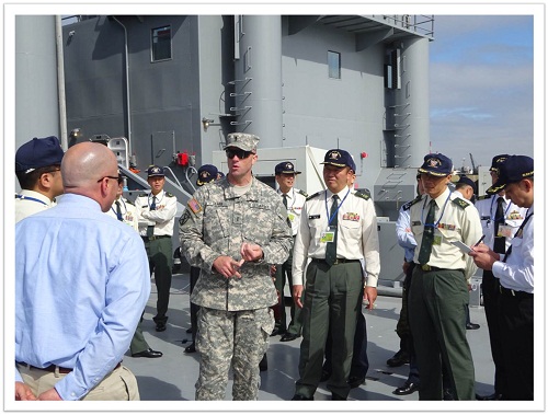 Landing craft tour in U.S. Army Materiel Command