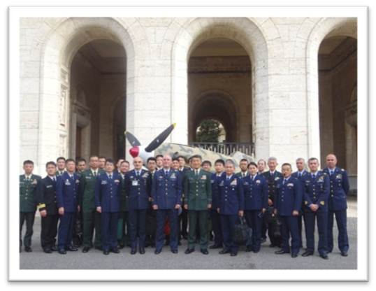 Group photo at Italian Air Force