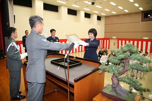 Presentation of diploma