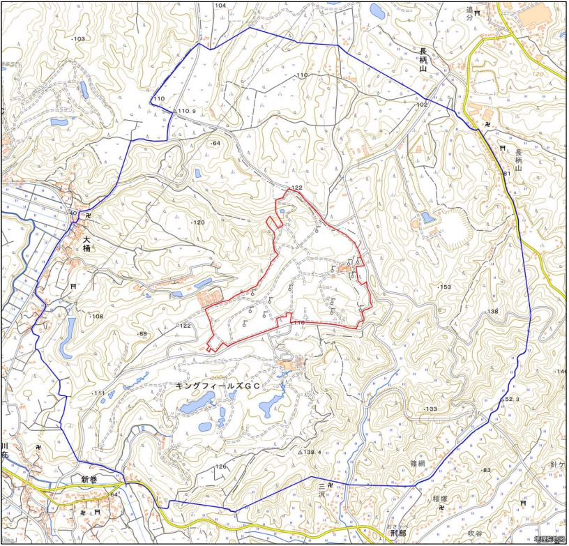 市原市荒巻296番地周辺地域図