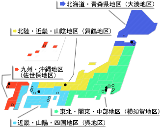 地区別連絡先地図