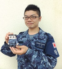 八戸警衛隊　井旗士長と警備犬ヴァル