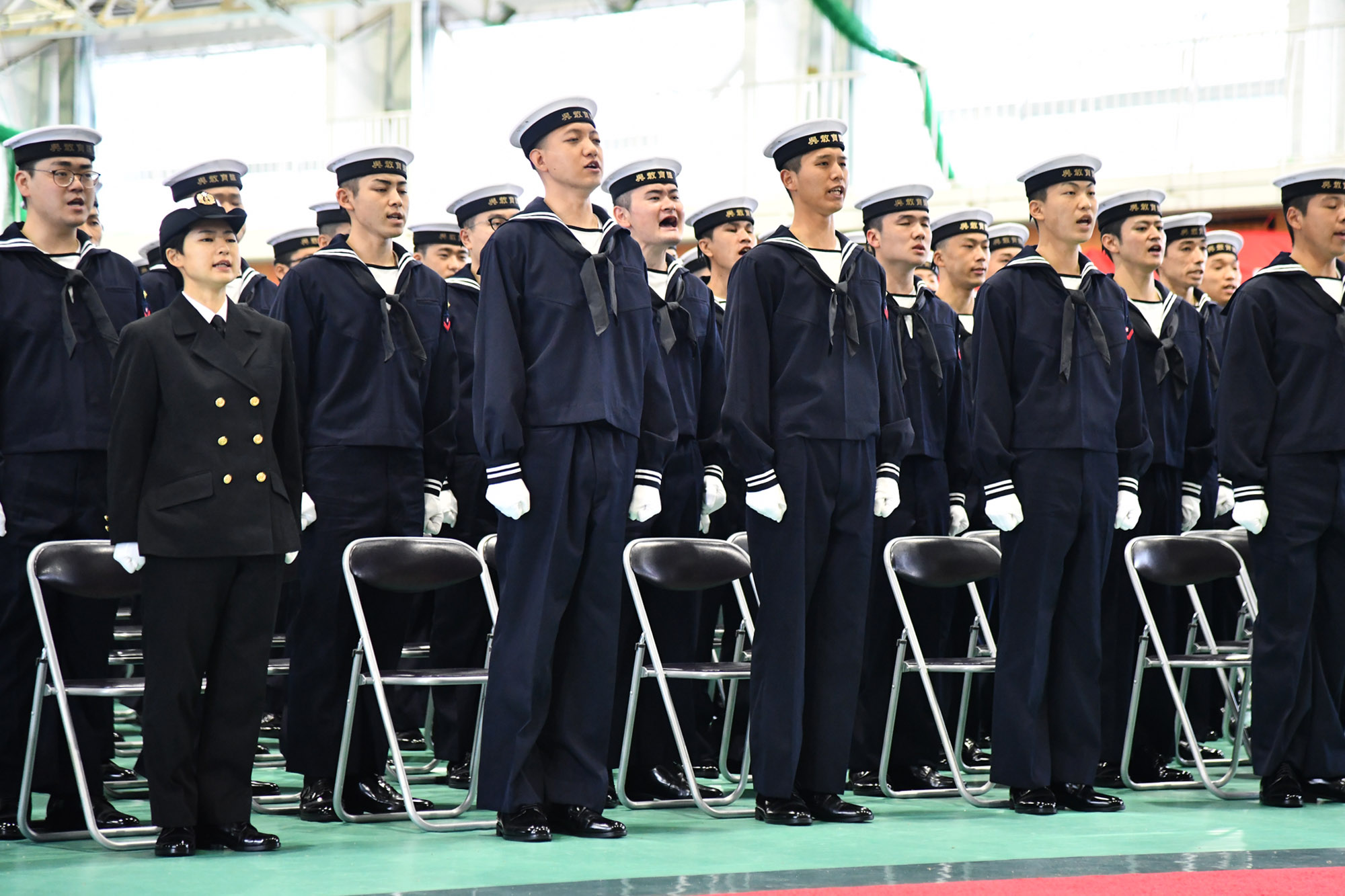 第19期 一般海曹候補生課程及び第27期 自衛官候補生課程 入隊式