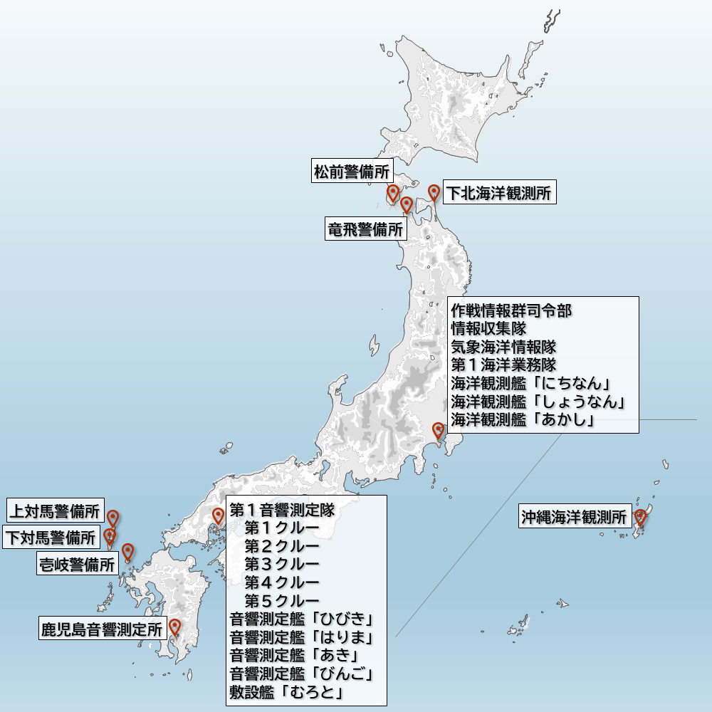 作戦情報群部隊配置図