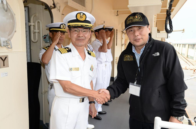 11月26日 観測隊長 乗艦