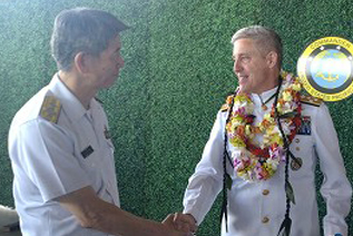 米海軍太平洋艦隊司令官交代式参加｜幕僚協議｜海上自衛隊 〔JMSDF